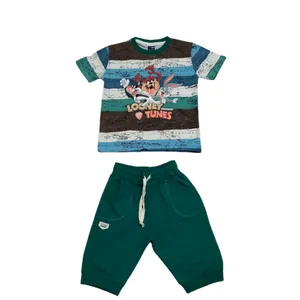 ست تی شرت و شلوارک پسرانه مدل لونی تونز