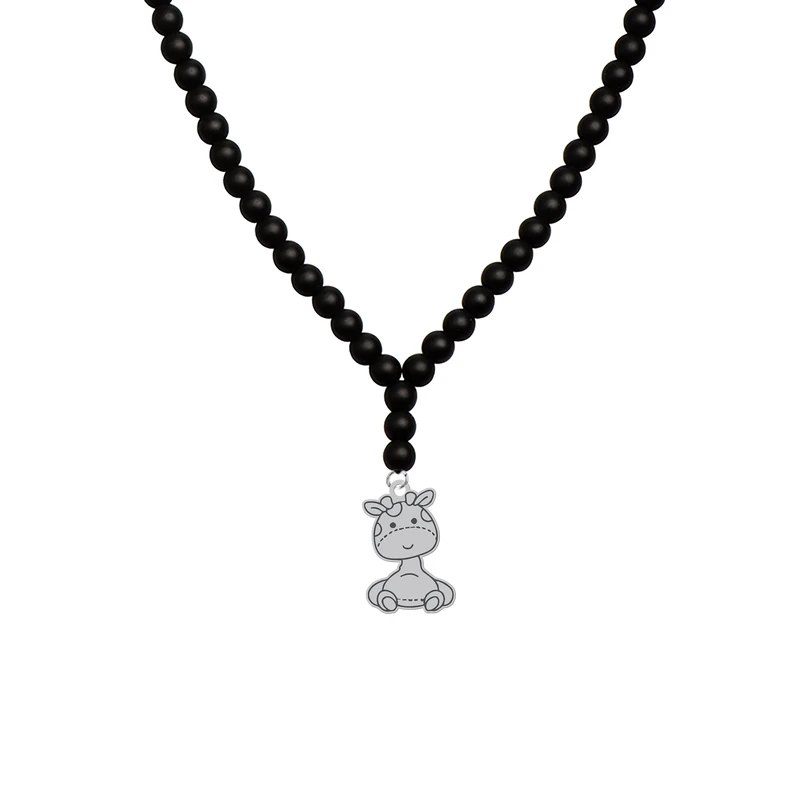 گردنبند هایکا مدل کارتونی زرافه کد bg.jh 41