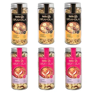 Banibar Granola with Nuts, Peanuts & Dried Fruit - 380 g pack of 6