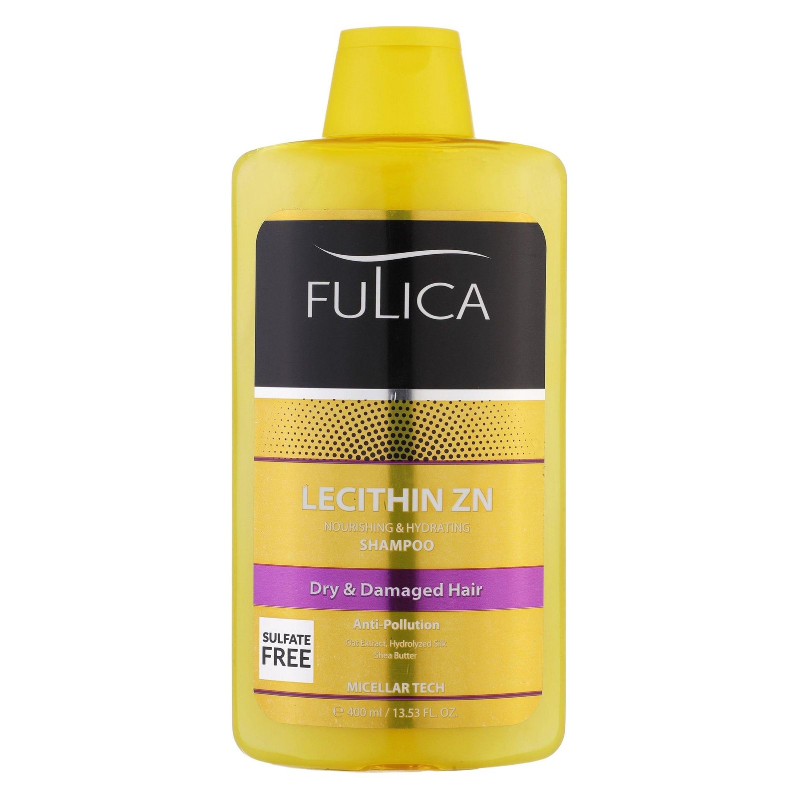 شامپو مو فولیکا مدل LECITHIN ZN مناسب موهای خشک و آسیب دیده حجم 400 میلی لیتر - - 1