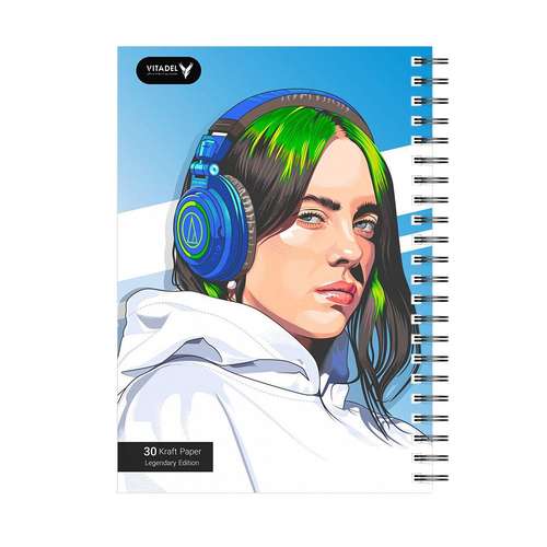 دفتر ویتادل طرح بیلی آیلیش مدل Billie Eilish 7