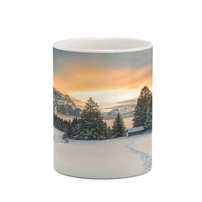 ماگ کاکتی مدل منظره برفی کد mgh18459