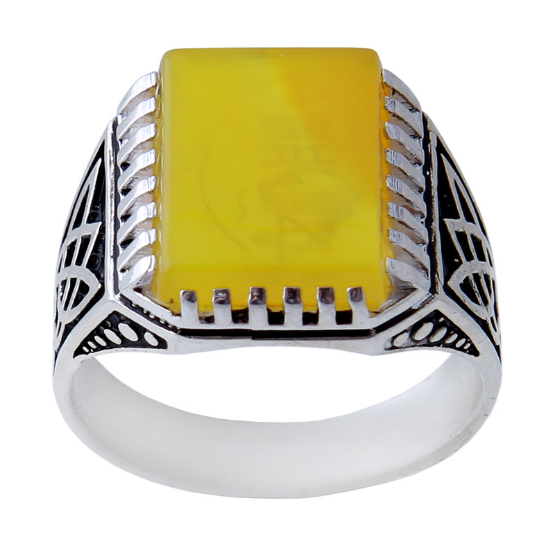  انگشتر نقره مردانه بازرگانی میلادی کد AM_829