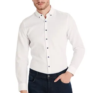 پیراهن آستین بلند مردانه ال سی وایکیکی مدل فول پنبه اسلیم فیت