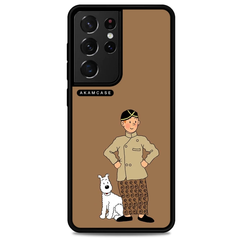 کاور آکام مدل AMC-WSGS21U-TINTIN-23 مناسب برای گوشی موبایل سامسونگ Galaxy S21 Ultra