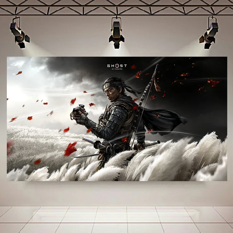 تابلو شاسی طرح سامورایی و Game مدل Ghost of Tsushima کد AR7940