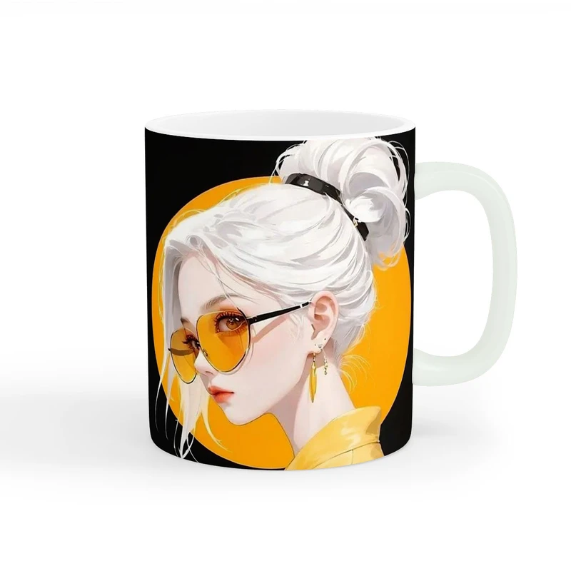 ماگ طرح دخترانه دختر خاص کد wall-8278