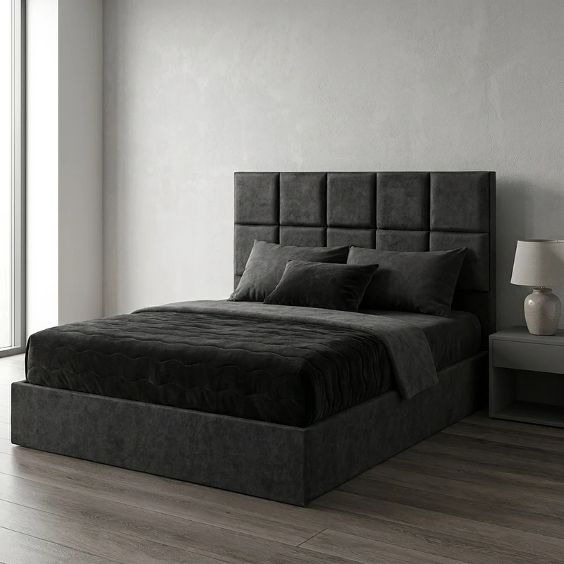 تخت خواب چوبی دونفره مدل کویین 4474 سایز 200×160 سانتی متر