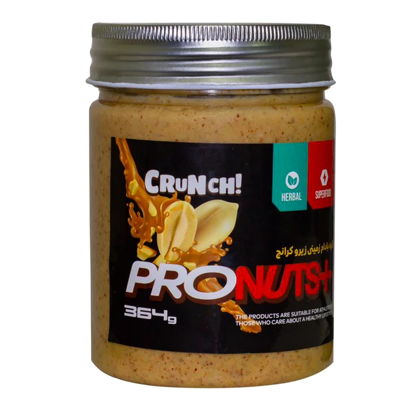 کره بادام زمینی زیرو کرانچ پروناتسپلاس - 364 گرم