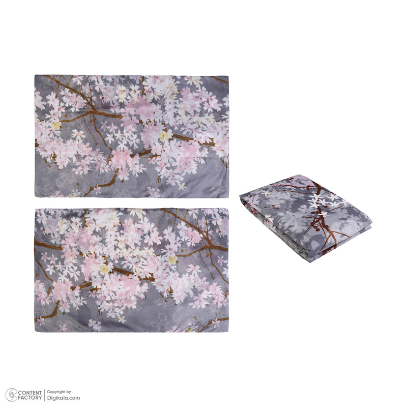 سرویس روتختی مدل گل تک نفره 3 تکه