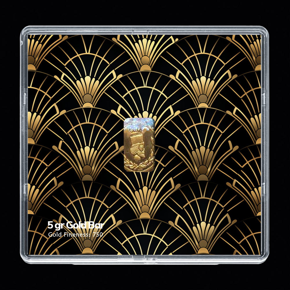 شمش طلا 18 عیار مدوپد مدل مینیاتور کد SG-10205