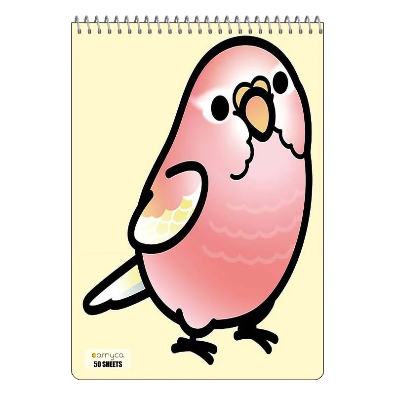 دفتر نقاشی 50 برگ سیمی کارنیکا طرح طوطی Parrot کد 95322