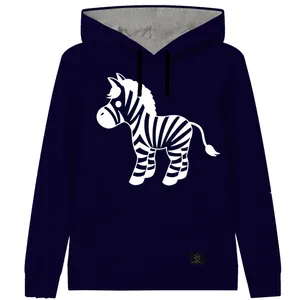هودی پسرانه 27طرح ZEBRA کد J02 رنگ سرمه ای