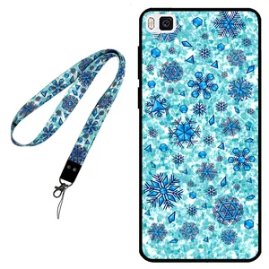 Megafone Snow Flake 0014 Cover For Huawei P8 Mobile Neckband 