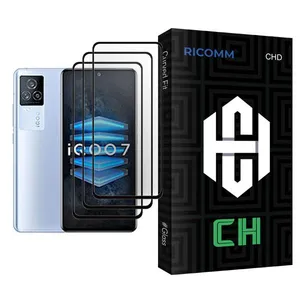 Ricomm CH Glass MIX003 Screen Protector For  iQOO 7 Pack Of 3