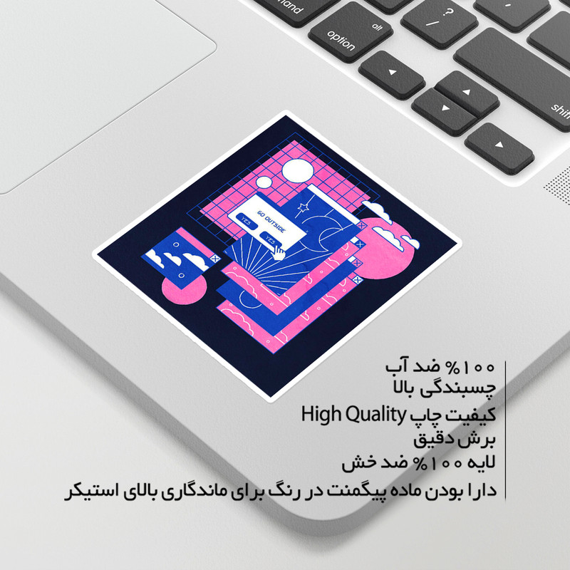 استیکر لپ تاپ ماسا دیزاین طرح پاکت کامپیوتر venus539