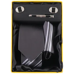 ست کراوات و دستمال جیب و دکمه سردست مردانه فرانکو فروزی مدل F-101825