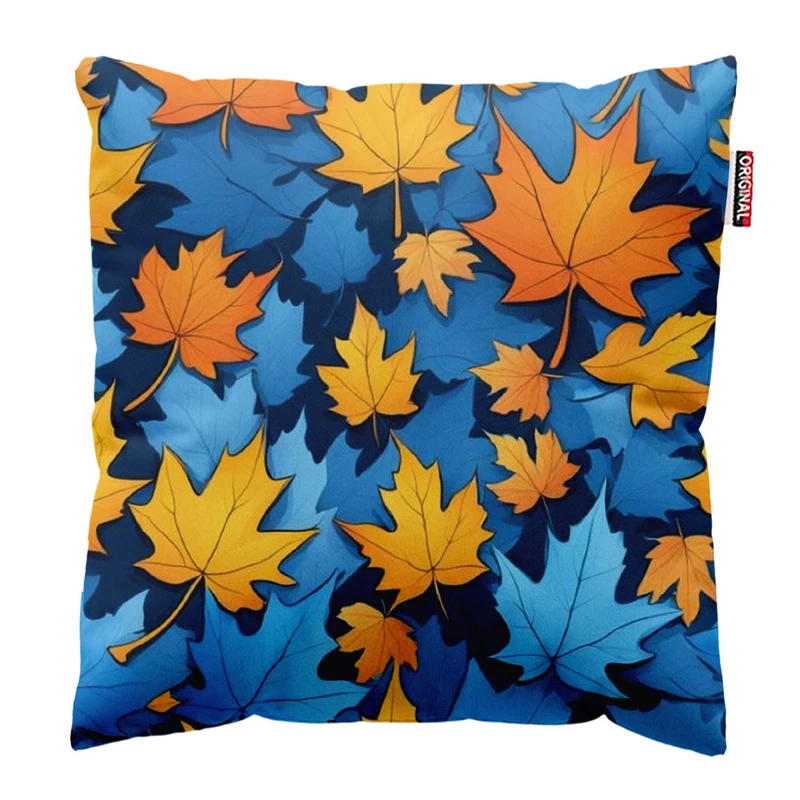  کوسن پاد آفرین طرح برگ و پاییز کد 1957 سایز 30*30 سانتی متر