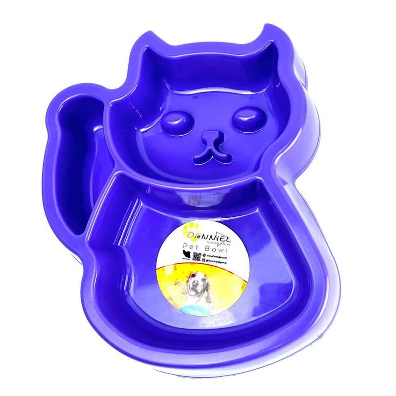 ظرف آب و غذای سگ و گربه دنیل طرح گربه