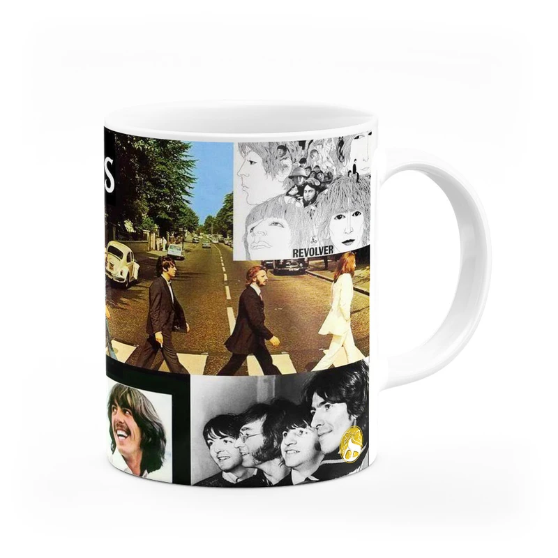 ماگ هومرو طرح گروه راک بیتلز مدل MG9473