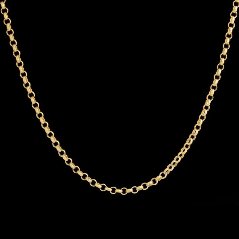 زنجیر طلا 18 عیار زنانه طلای مستجابی مدل رولو کد M50