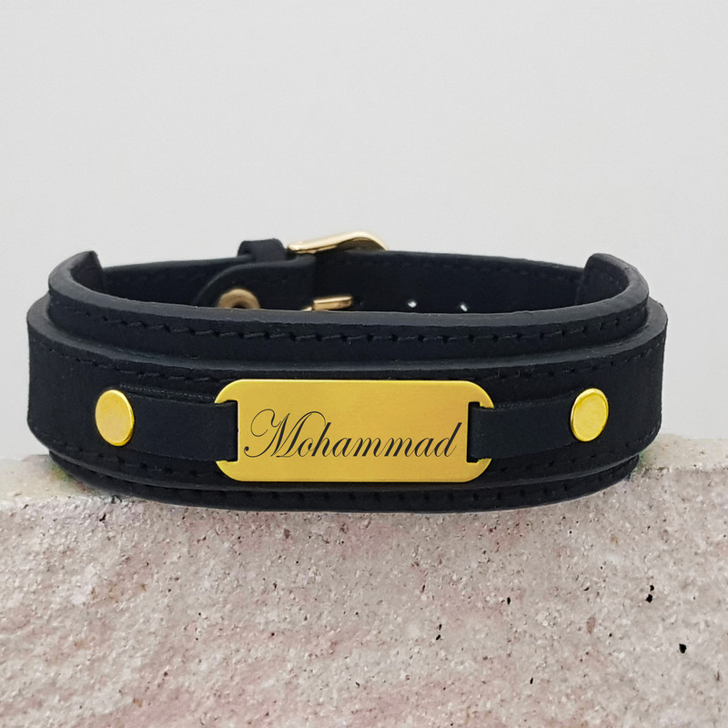 دستبند نقره مردانه ترمه ۱ مدل محمد کد dcn 1001