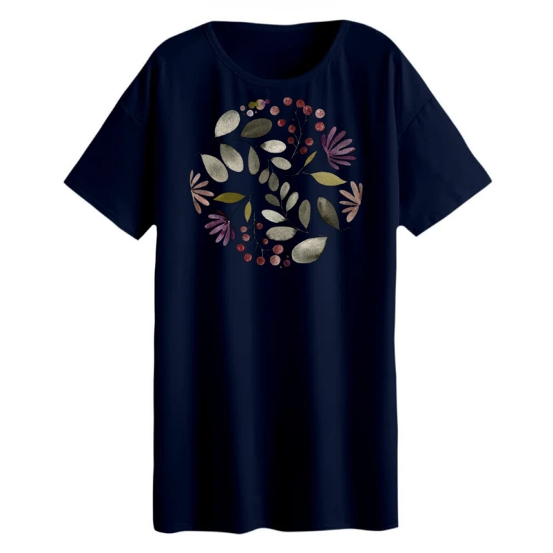 تی شرت لانگ زنانه مدل مینیمال کد 5