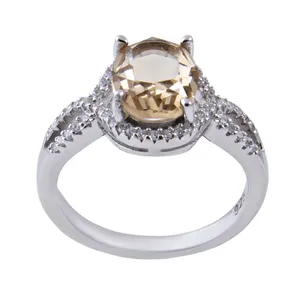   انگشتر نقره زنانه بازرگانی میلادی کد AWR-303