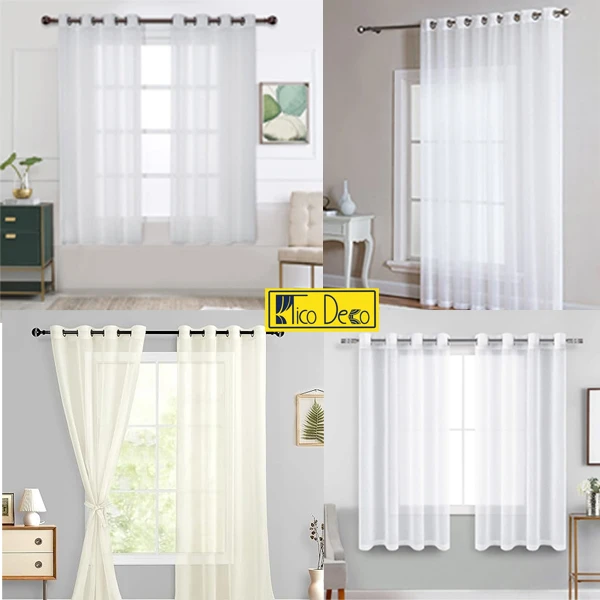 عکس شماره 12 : پرده پانچ تیکو دکو مدل حریر کلاسیک سایز 180x300 سانتی-متر