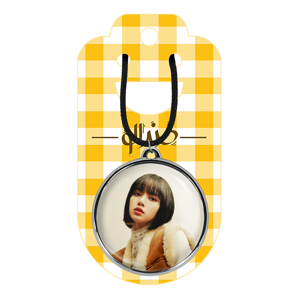 گردنبند خندالو مدل لیسا بلک پینک کد 1431114318