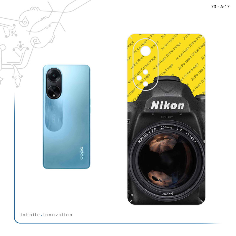 برچسب پوششی ماهوت مدل Nikon_Logo مناسب برای گوشی موبایل اپو A98