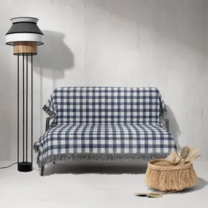 شال مبل و تخت خانه مسعود مدل مخمل ریشه دار کد 007 سایز 170x140 سانتی‌ متر