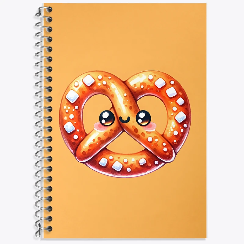 دفتر زبان 50 برگ خندالو مدل دو خط طرح چوب شور کیوت کد N5482