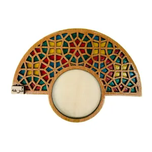 زیر لیوانی سرهه مدل چوبی دولایه کد 011