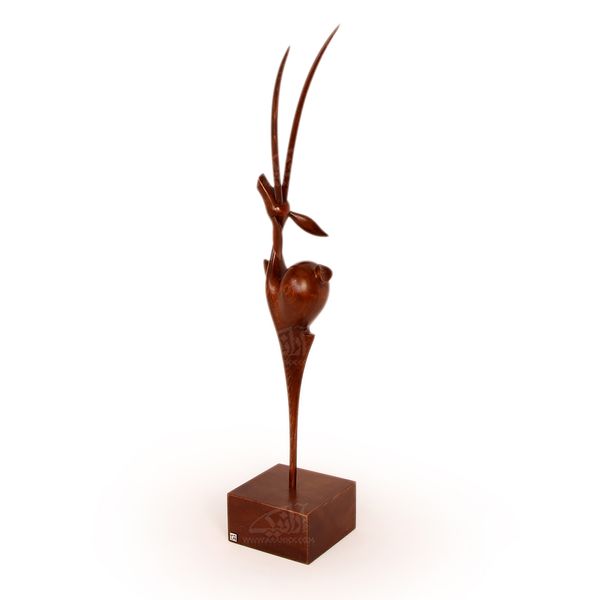 ‎مجسمه ‎غزال ‎چوبی‎ ‎‎‎‎ساده‎ ‎‎ رنگ ‎قهوه ایمدل 1105900030