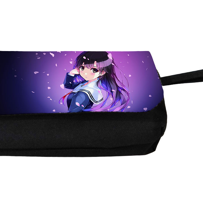 جامدادی طرح دختر انیمه ای مدل دو زیپ کد 52