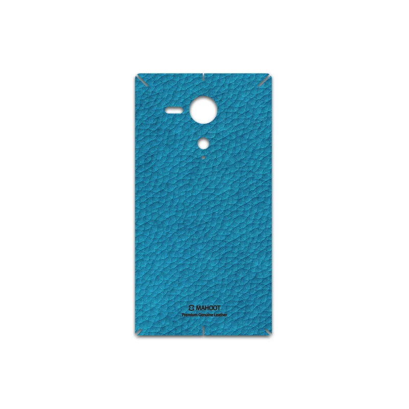 برچسب پوششی ماهوت مدل Blue-Leather مناسب برای گوشی موبایل سونی Xperia SP