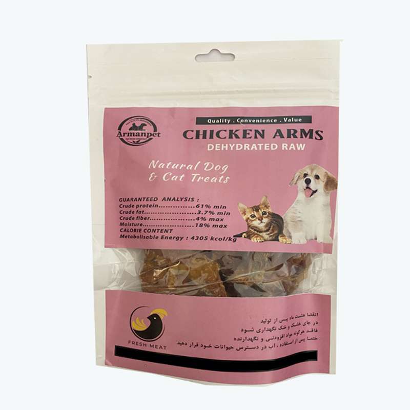 تشویقی سگ حرارتی آرمان پت مدل کتف مرغ  وزن 100 گرم