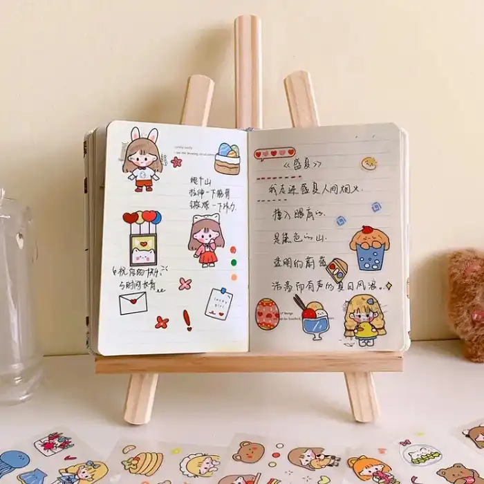 برچسب طرح Lovely girl مدل BE1121  مجموعه 100 عددی