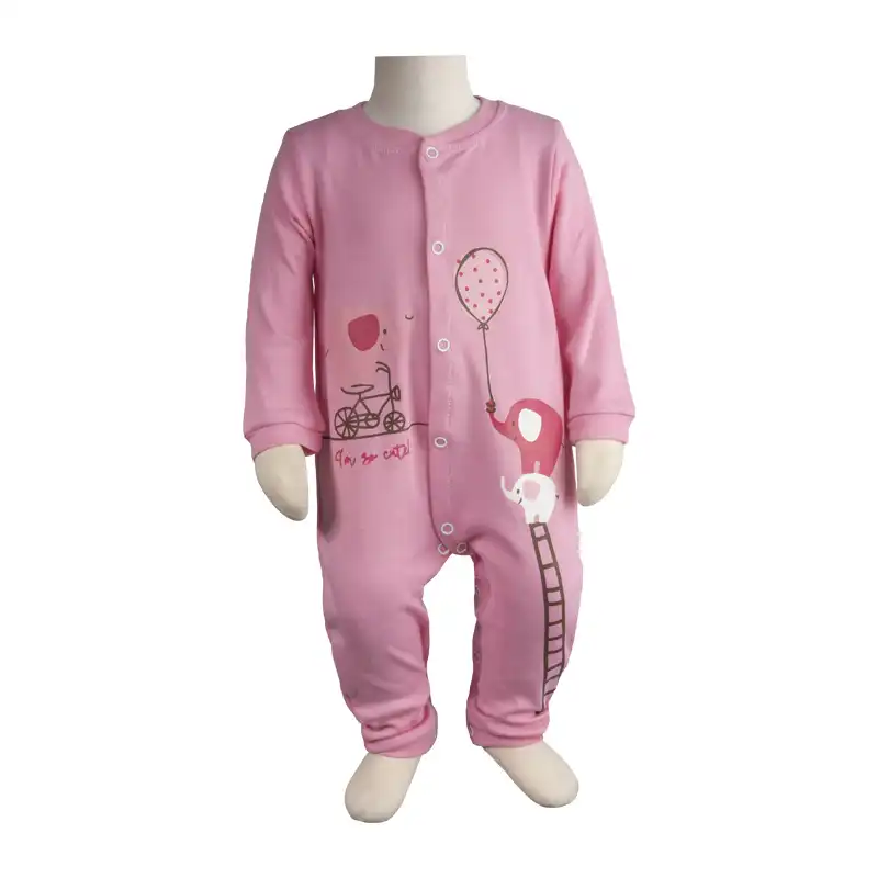 ست سرهمی و کلاه نوزادی آدمک مدل فیل بندباز رنگ صورتی