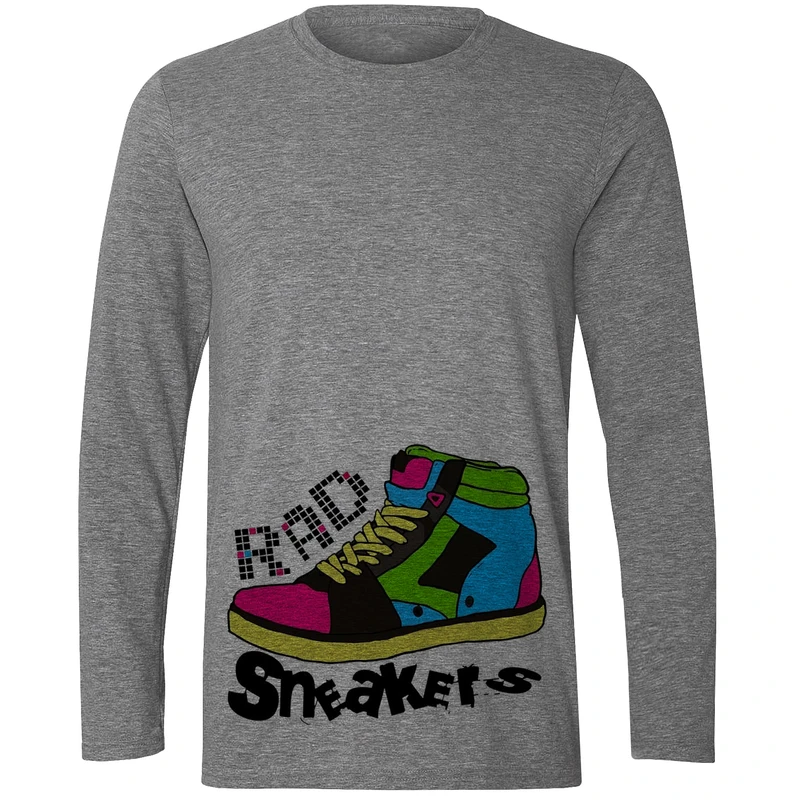 تی شرت آستین بلند مردانه مدل کتونی W209