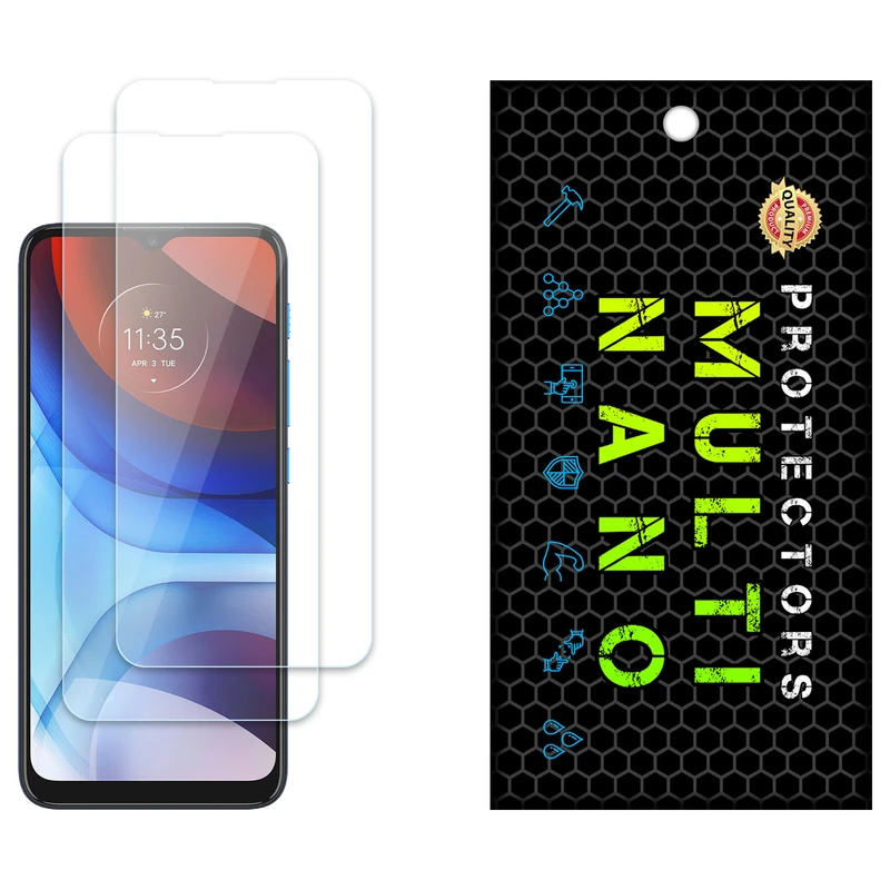 محافظ صفحه نمایش مولتی نانو مدل X-S2N مناسب برای گوشی موبایل موتورولا Moto E7 Power بسته دو عددی