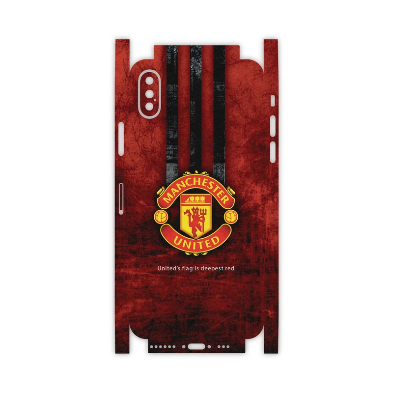 برچسب پوششی ماهوت مدل Manchester-United-FC-FullSkin مناسب برای گوشی موبایل اپل iPhone Xs