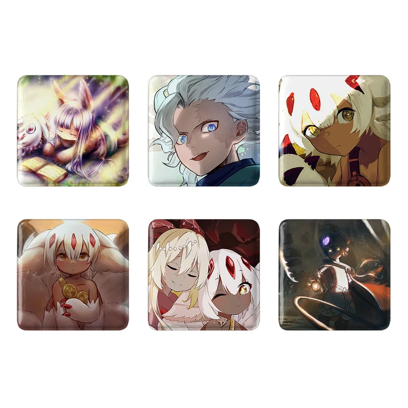 مگنت خندالو طرح انیمه ساخته شده در پرتگاه Made in Abyss کد 1531A مجموعه 6 عددی