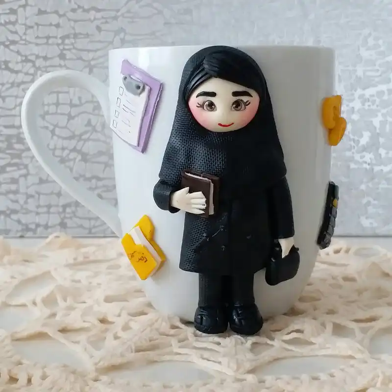 ماگ سرامیکی مدل دختر عروسکی L956