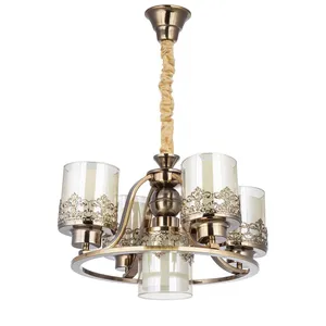  لوستر پنج شعله چشمه نور کد N2663/4+1-A