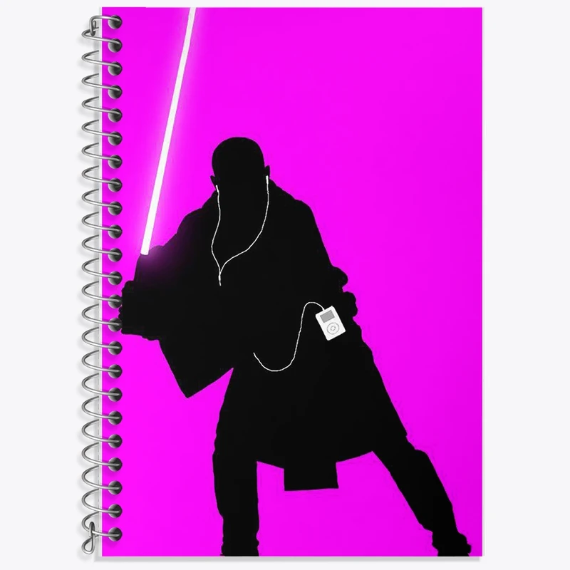 دفتر زبان 50 برگ خندالو مدل سه خط طرح جنگ ستارگان (Star Wars) کد F284