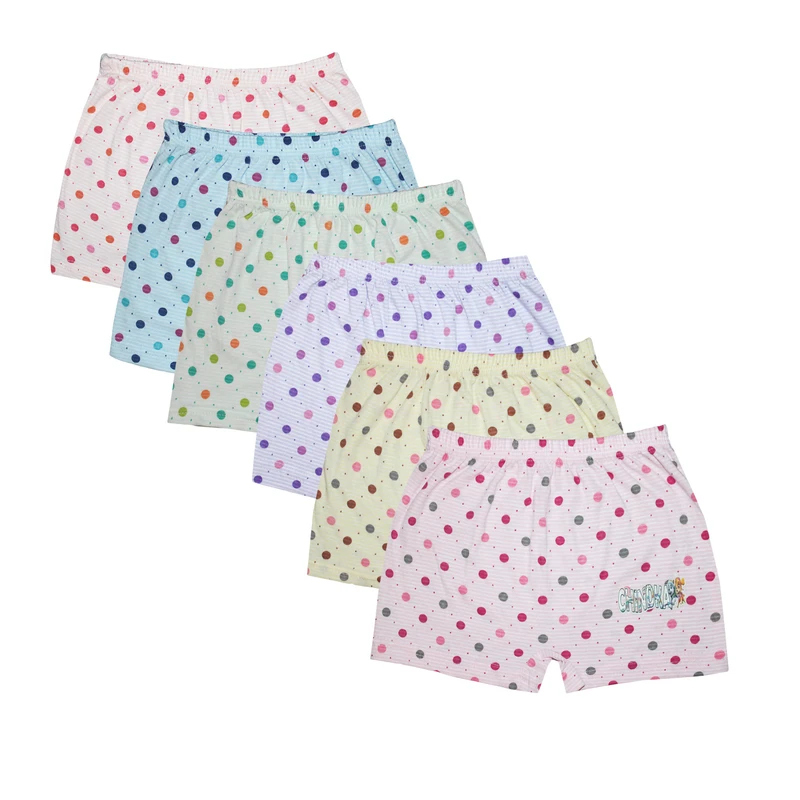 شورت دخترانه چیندکا مدل نخی کد 2025 مجموعه 6 عددی