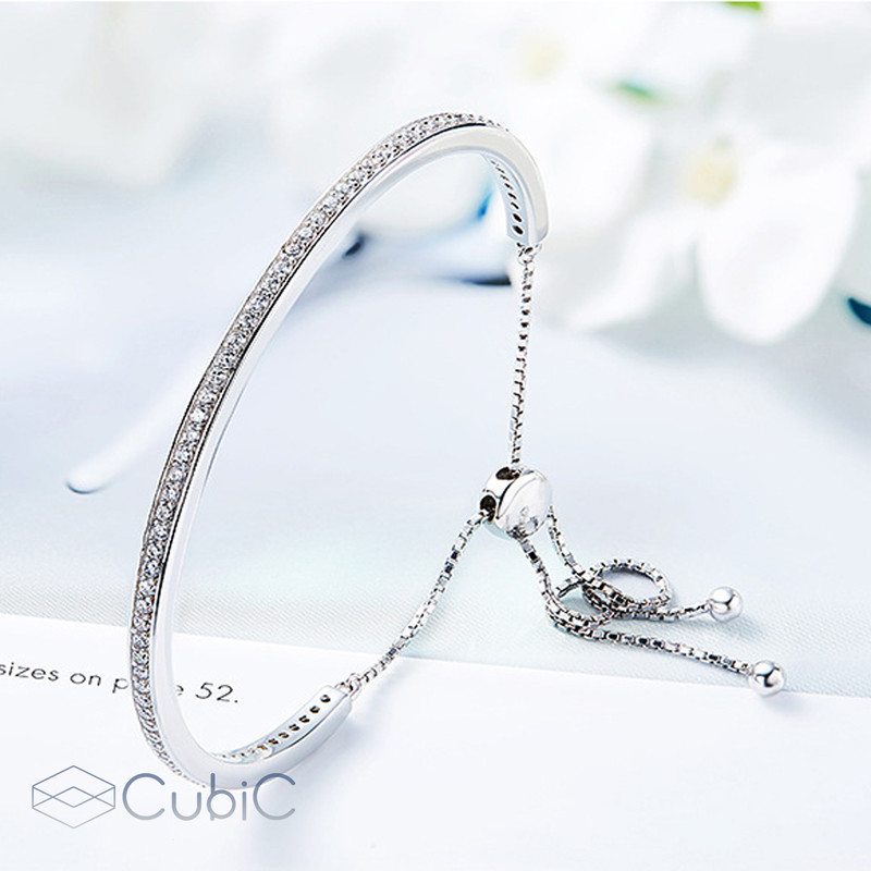 دستبند نقره زنانه کوبیک کد QB-7404