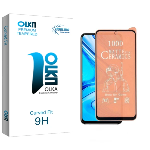 محافظ صفحه نمایش سرامیکی  کولینگ مدل Olka glass مناسب گوشی موبایل شیائومی Redmi Note 9S / Note 9 Pro